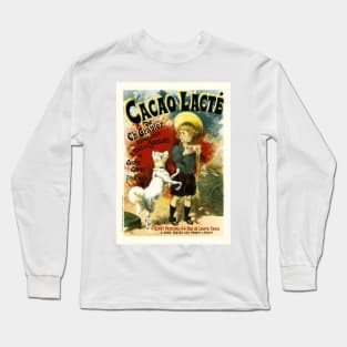 CACAO LACTE by Poster Artist Lucien Lefevre Les Maitres De L'affiche Collection Long Sleeve T-Shirt